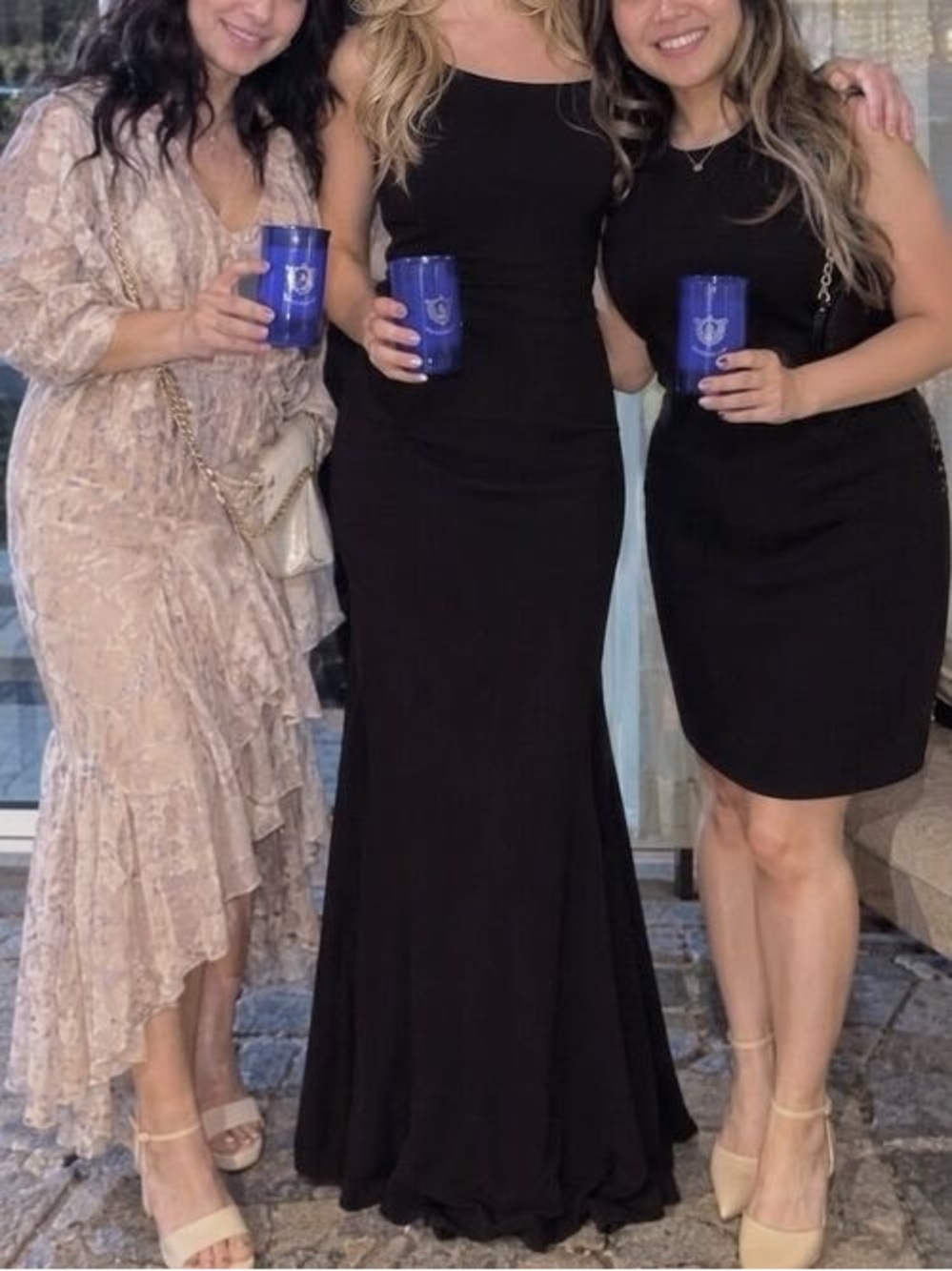 Black Sleeveless Mermaid Maxi Dress - Brand Unspecified